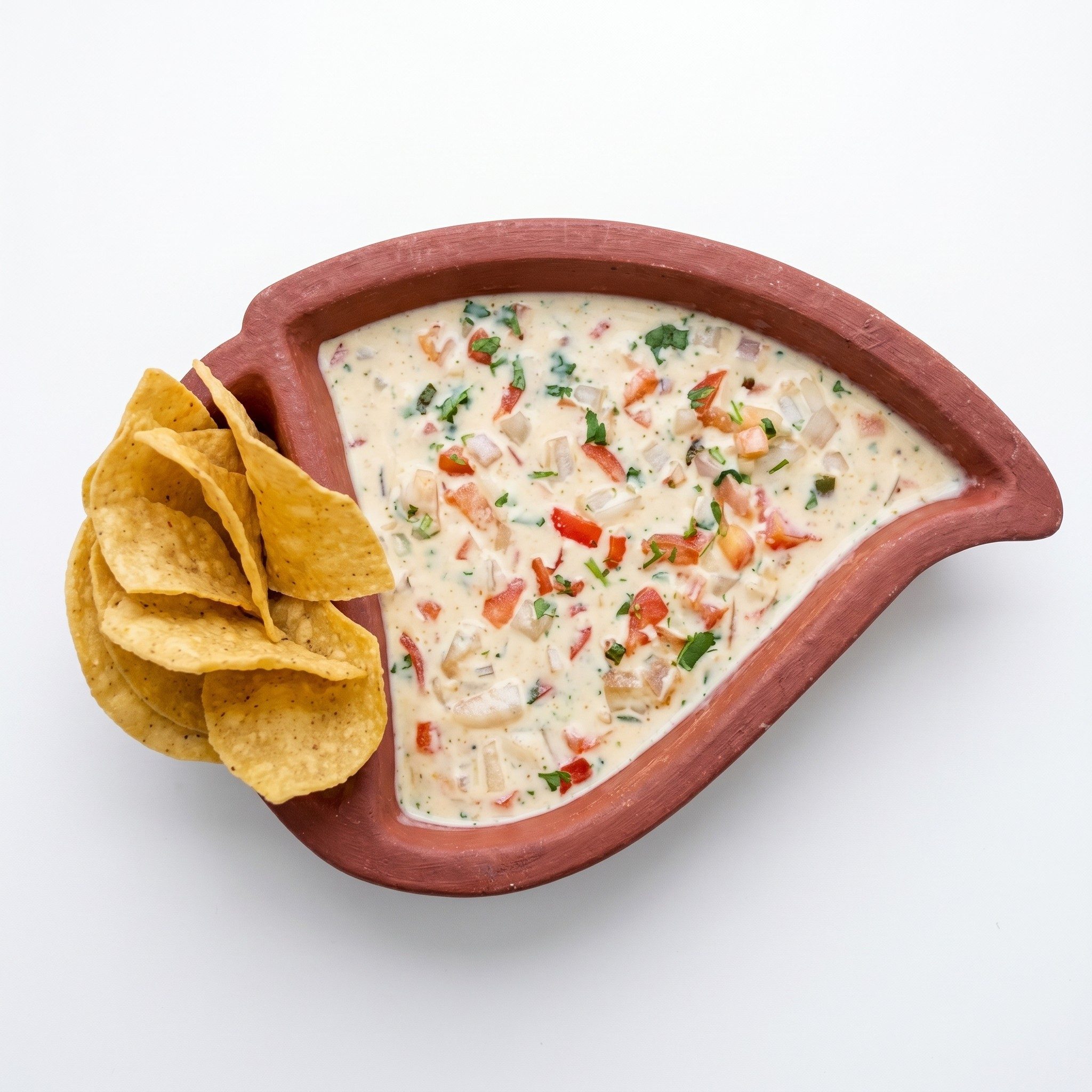 Chile Con Queso Y Camarón.