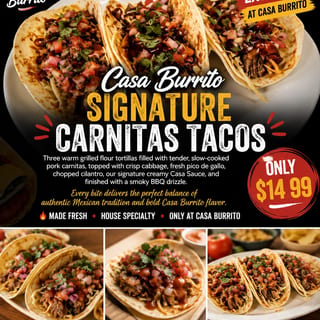 Signature Carnitas Tacos